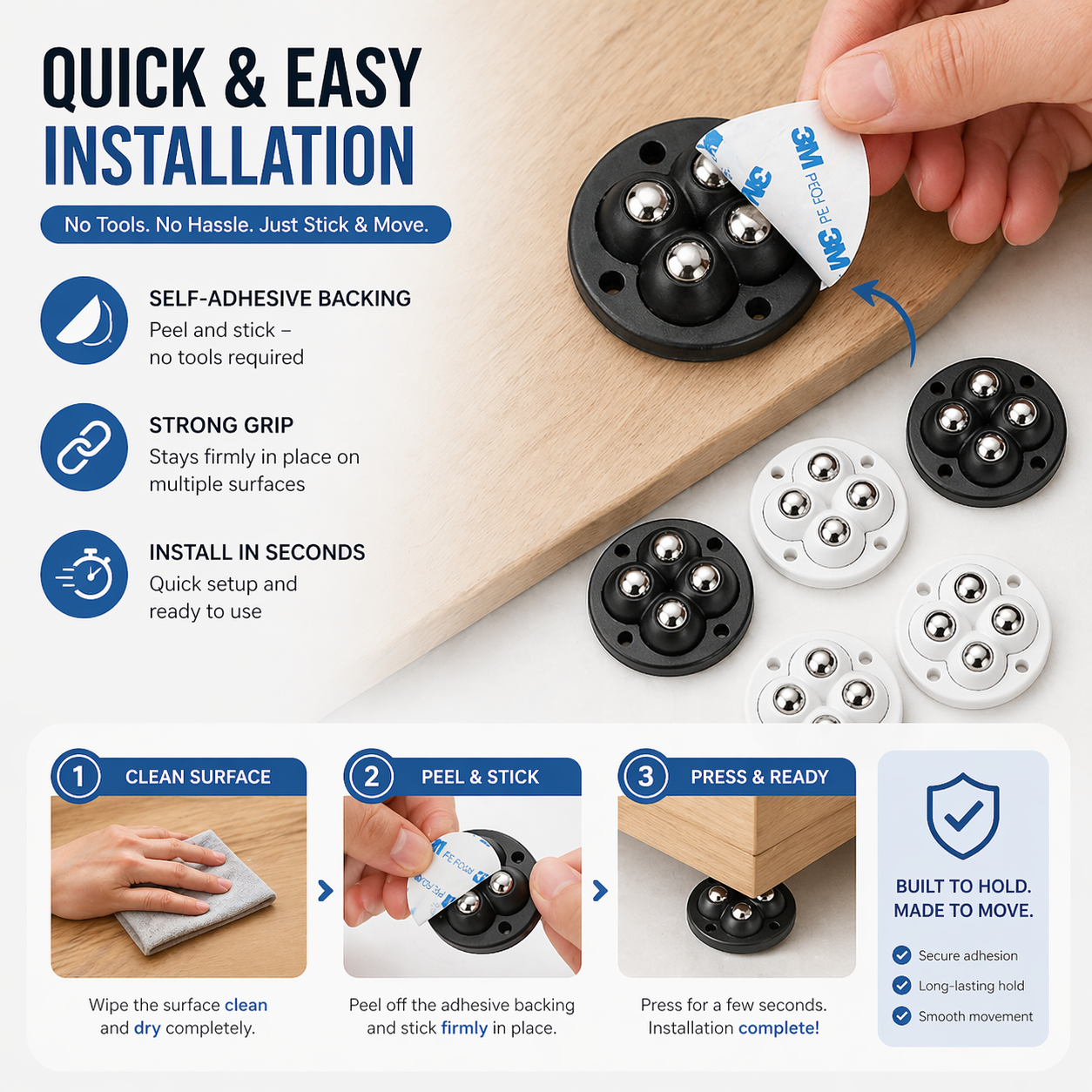 Caster Wheels – block 2