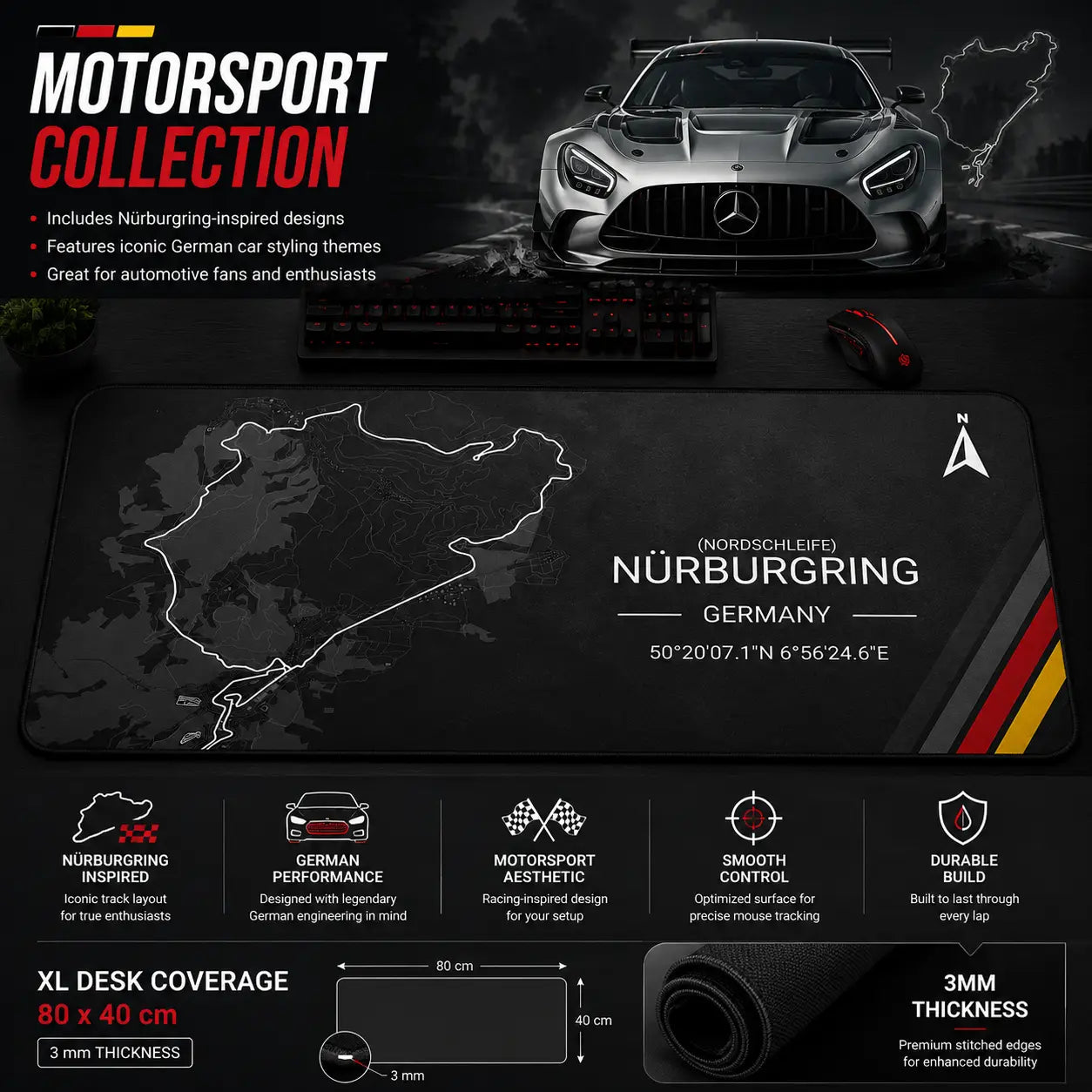 German Performance Cars Mousepad – block 3
