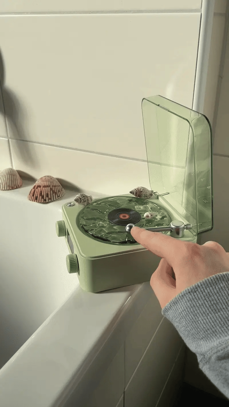 Vinyl Bluetooth Speaker + Projector – block 1