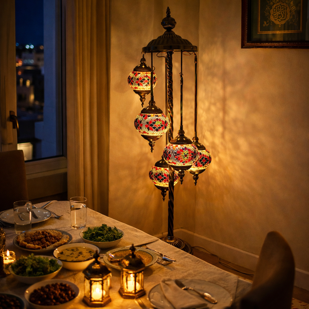 Mosaic Glow Lamp – block 1