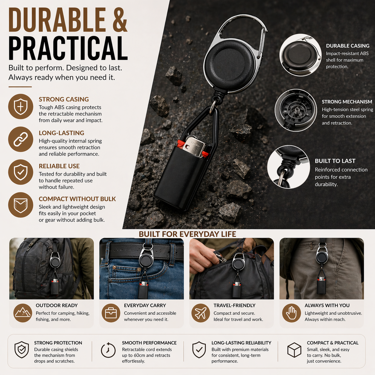 Retractable Lighter Leash