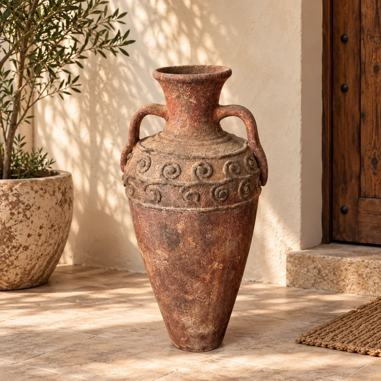 Aged Terracotta Pot - 85-95cm