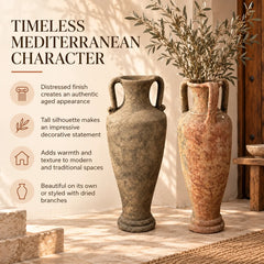 Aged Terracotta Pot - 85-95cm
